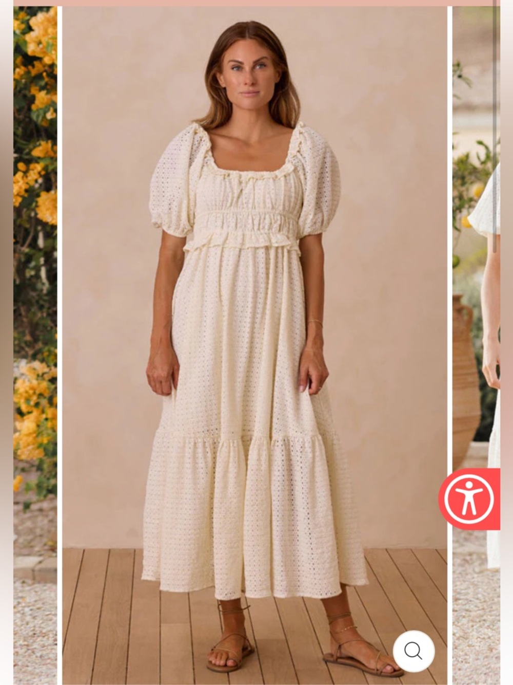 Rylee + Cru Tenley Dress Ivory